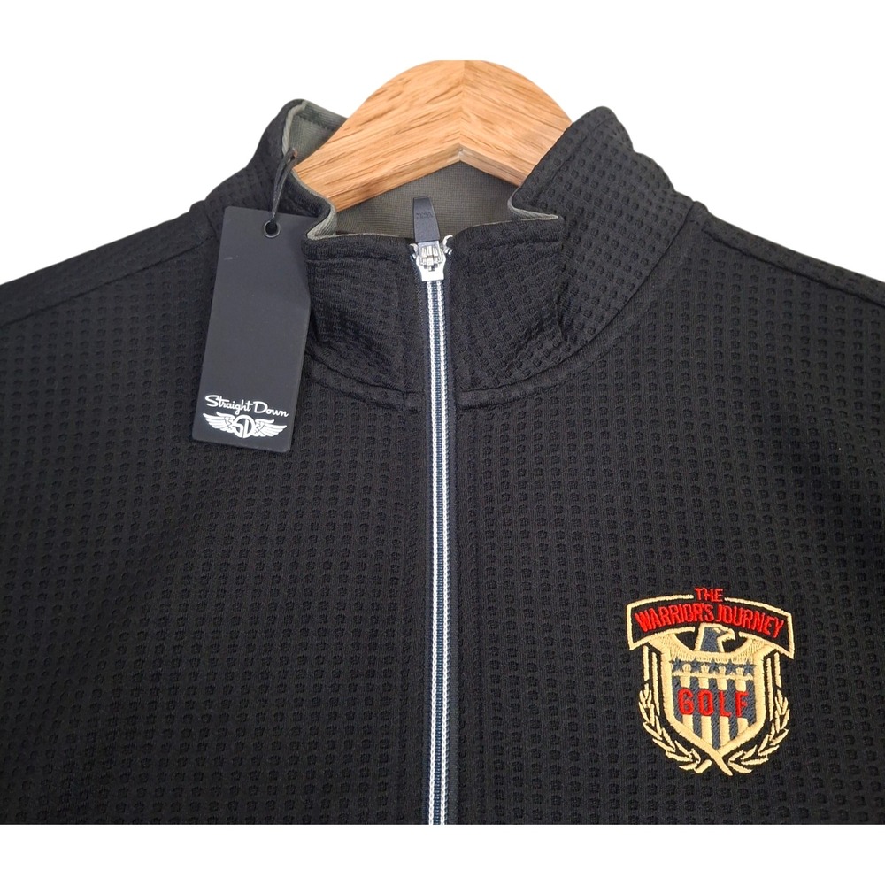 Straight Down Opal 1/2 Zip Pullover Women's XL Waffle Knit Warriors Journey Golf
